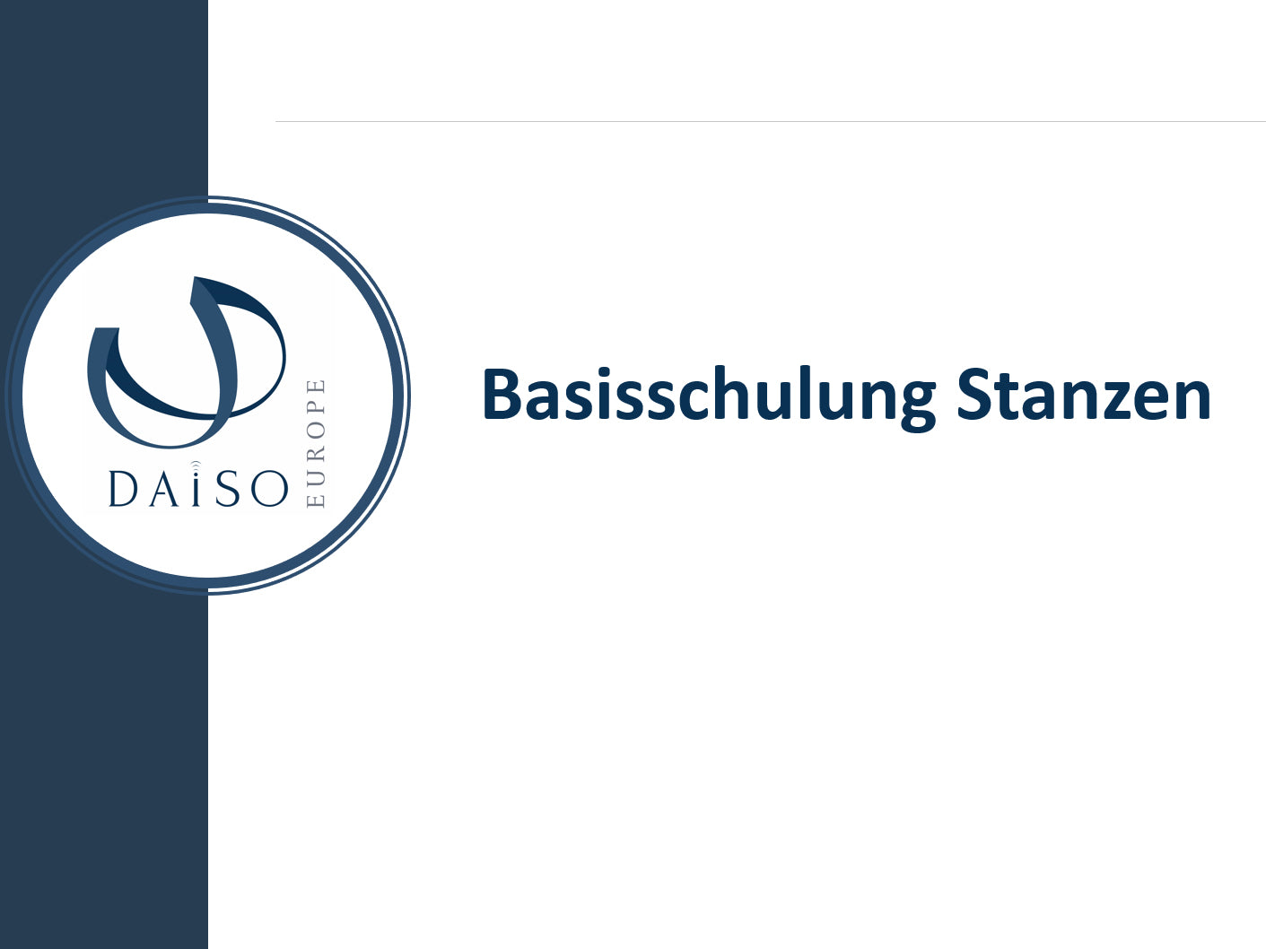 Basisschulung Stanzen